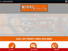 Tablet Screenshot of myerstrimshop.com